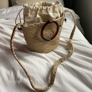 Aritzia Main Character Mini Jute Bucket Bag